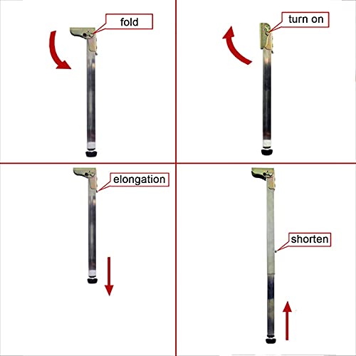 Pieds de table réglables et pliants pour optimiser vos espaces