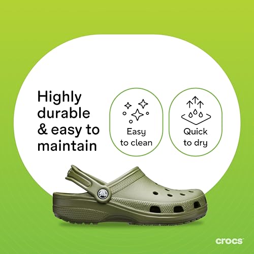 Crocs Unisex-Adult Classic Clogs, Army Green, 8 Men/10 Women by Crocs - Image 9