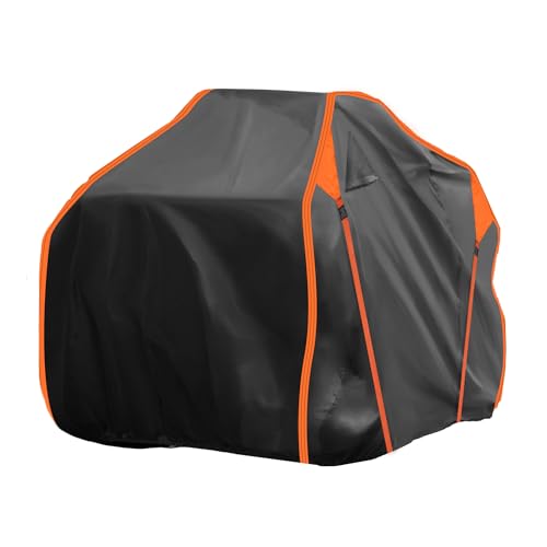Image of X AUTOHAUX ATV Cover for Can-am OUTLANDER XT 700 /X MR 700 210D-PU | 4 Wheelers Quad Cover, Outdoor Sun Rain Storage Protection, Waterproof, Black, 230x124x123cm /90.6x48.8x48.4in