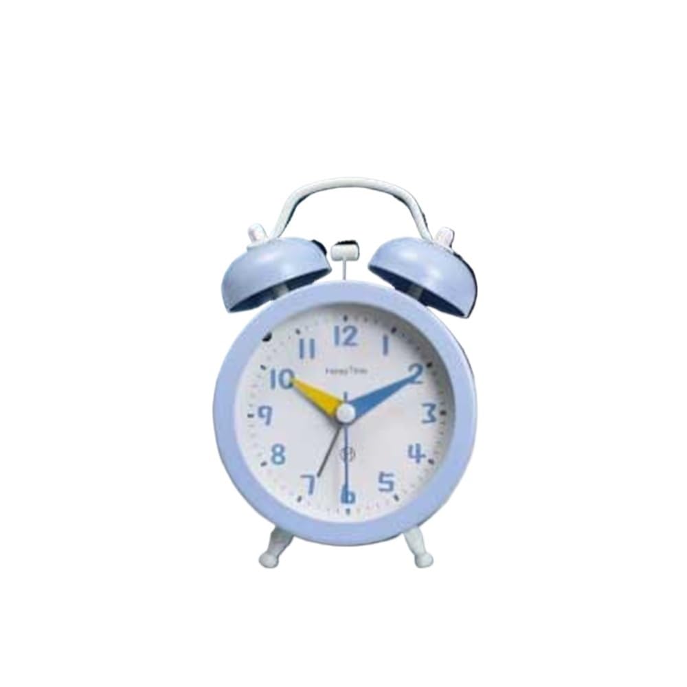 G5Z9W3C7M2 Loud Alarm Clocks Blue Cute Analog Alarm Clock for Bedroom Home Decor Battery Operated