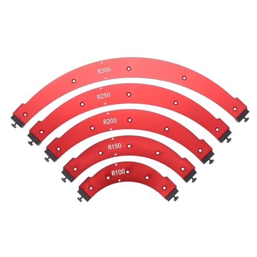 Radius-Vorrichtungs-Frässchablonen, R100, R150, R200, R250, R300 Eckradius-Frässchablonen aus Aluminiumlegierung mit Positionierungsgeräten, Eckradius-Vorrichtung für