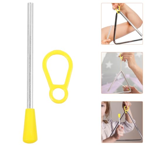 Milisten Dreieck Eisen Stöcke 13.00 Cm Kunststoff Mallets Percussion Sticks Handpercussion Werkzeug Für Musikinstrument Zubehör Kinder Musikunterricht 10 Stück