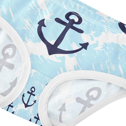 Navy Blue Anchors Toddler Girls's Underwear 2T 202c13304