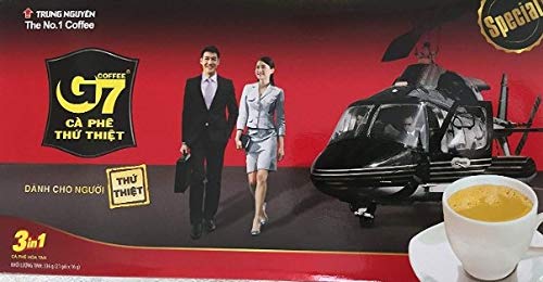 Creme de café solúvel 3-em-1 G7 TRUNG NGUYEN 320g do Vietnã - Embalagem de 3 unidades