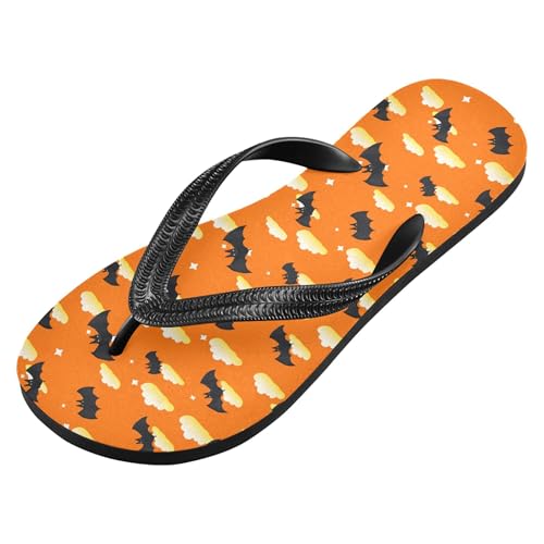 Burbuja Bats Clouds Flip Flops for Women Men, Soft Thong Sandals Rubber Slippers for Pool Beach Essentials2