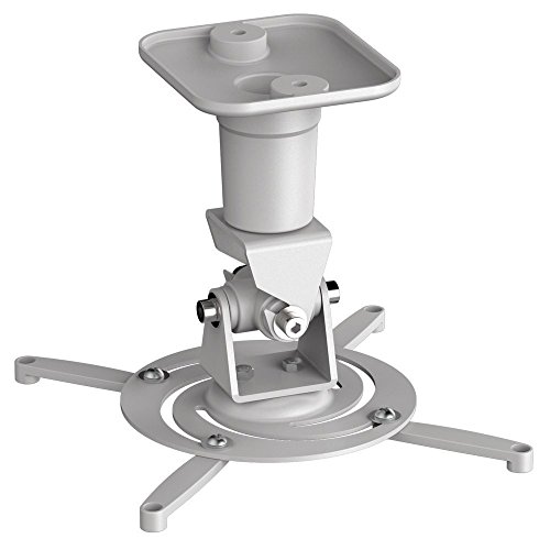 PureMounts Spider-Plus Beamer Deckenhalterung, neigbar 25°, drehbar, Deckenabstand: 225mm, Traglast max. 15kg, Lochabstand 180-310mm, weiß PureMounts Spider-Plus Beamer Deckenhalterung, neigbar 25°, drehbar, Deckenabstand: 225mm, Traglast max. 15kg, Lochabstand 180-310mm, weiß