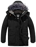 Chaqueta impermeable para hombre - Diseñada para protegerle en condiciones climatológicas adversas, la chaqueta de invierno para hombre cuenta con un revestimiento de poliéster impermeable con un índice de 5000 mm y recubierto de teflón, que le mantiene seco y cómodo en los días de lluvia o nieve, una parka de nieve esencial en invierno.