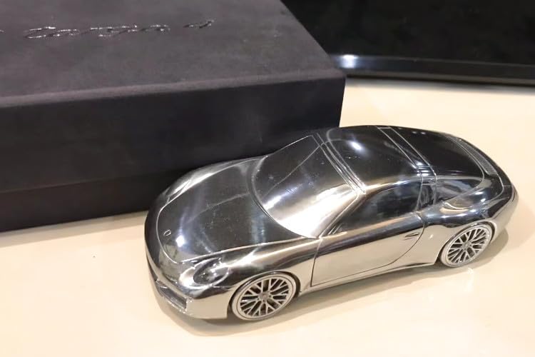 Porsche 911 Carrera ペーパーウェイト1/43 Porsche 911 Carrera Aluminum Billet Chrome Model Scale 1:43