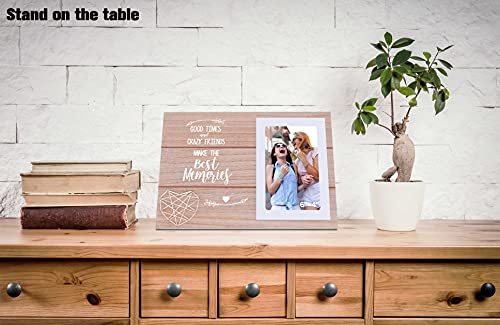 Picture Frame For Women,Her,Friends,Her,Soul Sister,Bff,Besties - Good Times And Crazy Friends Make The Best Memories - Best Friend Photo Frame Gift - Long Distance Friendship Gift- Birthday Christmas Present #TOP1