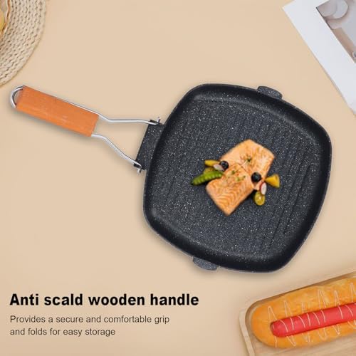 Poêle à griller pour cuisson intérieure au gaz et barbecue