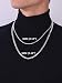 ChainsHouse 925 Silver Curb Link Chain Necklace for Men Women - 45cm...