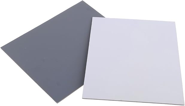 Neewer Large Size 2 Card Set 8" x 10" -White Balance / Exposure Card 18% Gray Card Set for Digital and Film Photography