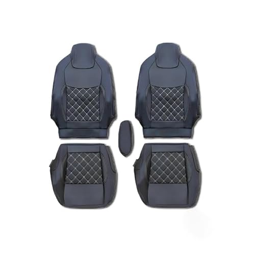 17 プロフィア 17 レンジャー 適合H29.5〜 標準シート専用 シートカバー 運転席 助手席 5色 車種専用 トラック用品 (レッドステッチ【助手席】)