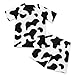 ORGYPET Cow Print Soccer Jersey Boys Children's Football Suit 2024 Trendy Easy to Movement Soccer Jersey for Kids Soccer Uniforms for Boys Keep Boys Fresh All Day Long, XS