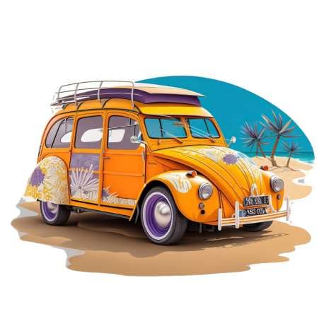 Plaque Rétro 2CV Monde Féérique pour raviver vos souvenirs d'enfance