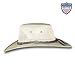 Barmah Hats Wide Brim Canvas Cooler Hat 1087 (Large, Khaki)
