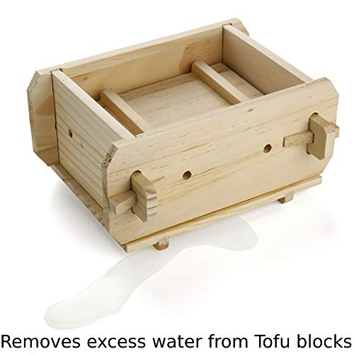 Wooden Tofu Press - Removes Water From Tofu Block | Tofu Making Kit - Thumbnail 6