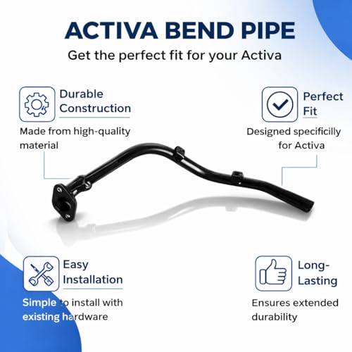 FATHER AUTO Store FATHER AUTO Exhaust Bend Pipe Black for Activa 3G-6G - Image 4