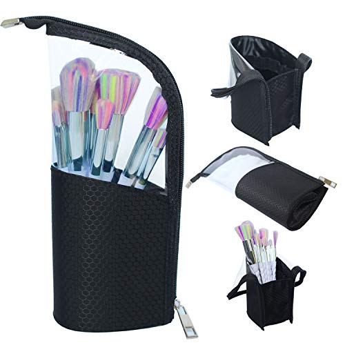 Makeup Brush Holder, iBiubiu Portable Traveling Make Up Cosmetic Case Organizer Storage Cup Box Pouch Bag