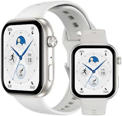 Honor Choice Watch 2i akıllı saat, 1,85 inç AMOLED ekran, 14 günlük pil, Bluetooth aramaları, kalp atış hızı izleme ve SPO₂, 109 spor modu, IP68 su geçirmez - Görsel 1