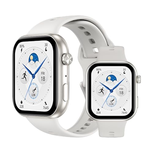 HONOR Choice Watch 2i Smartwatch 1.85 AMOLED Display 14-Day Battery Bluetooth Calling Heart Rate & SpO Monitoring 109 Sports Modes IP68 Water-Resistant Android & iOS White