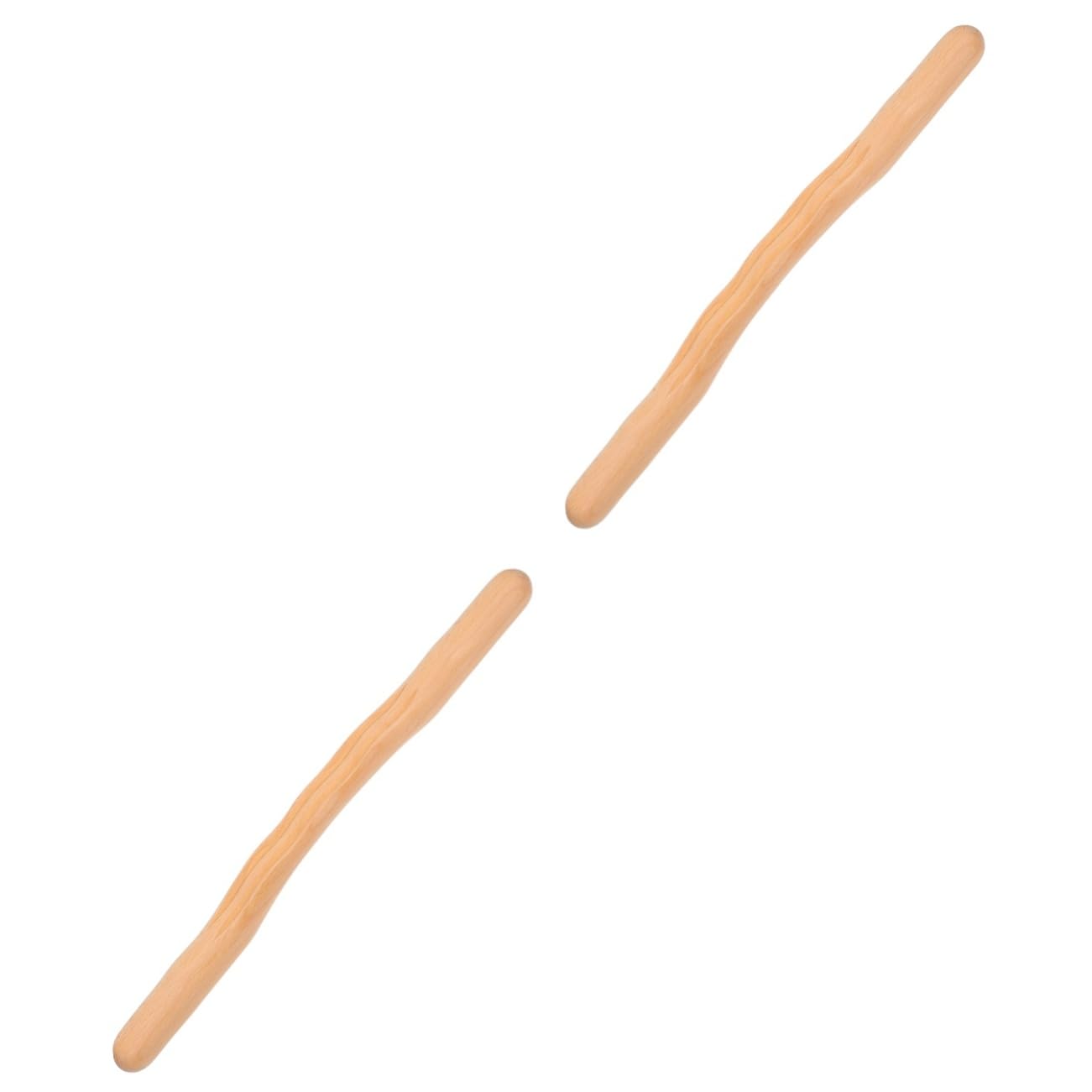 TOVINANNA Pcs Wooden Manual Massage Sticks Body Massage Tools Guasha Stick Solid Wood Foot Portable for Travel