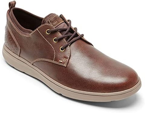 Rockport Men's Zaden Plain Toe Oxford Sneaker, Sudan Brown Leather, 11 | Image 3