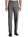 Haggar Men's Work To Weekend Hidden Expandable Waist No Iron Plain Front Pant,Moonstruck,34x32