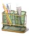 K ONE 3M Polished Stainless Steel Self-Adhesive Wall Mount Toothbrush Holder (3 Seat)