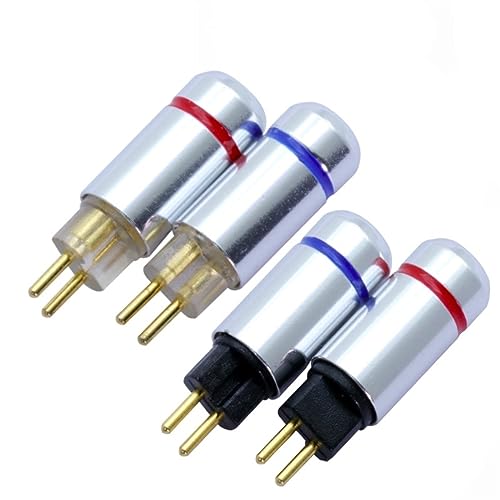 Conector MMCX de 2 pines macho para cable de auriculares de 4mm, terminales de soldadura de audio 3