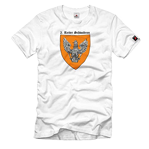 T-shirt #1580 Équipe militaire de chevaux blanc en taille S pour passionnés