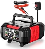 15Amp Car Battery Charger, NEXPEAK NC315 12V 15A/24V 8A Smart Charger Battery with Cable Storage Temperature Compensation for Car, AGM, Gel, Wet, SLA for Lead Acid Batteries and LiFePO4 Batteries