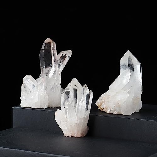 Cluster de quartz blanc, cadeau idéal pour décoration de table