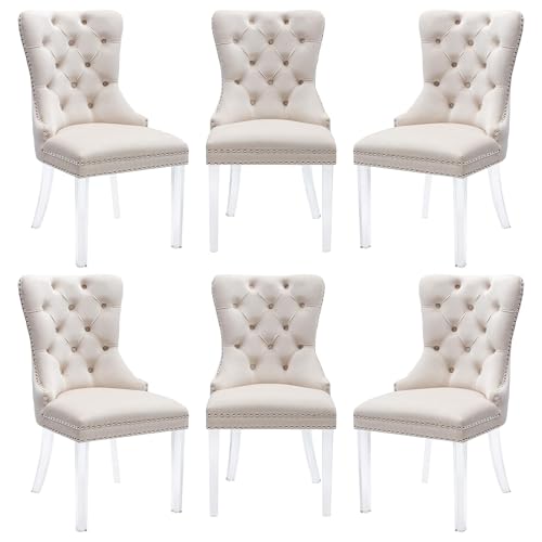Kitchen Table Chairs Set Of Velvet Dining Chairs (Set Of