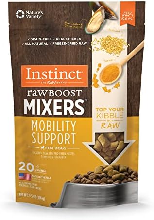 Instinct Raw Boost Mixers Freeze Dried Raw Dog Food Topper, Grain Free Dog Food Topper with Functional Ingredients
