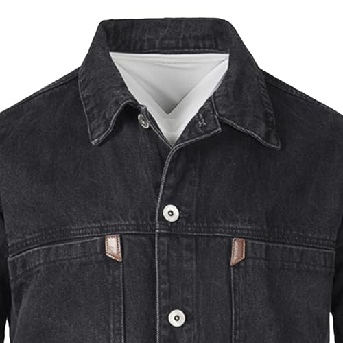 Chaqueta de mezclilla para hombre style casual miniatura 2
