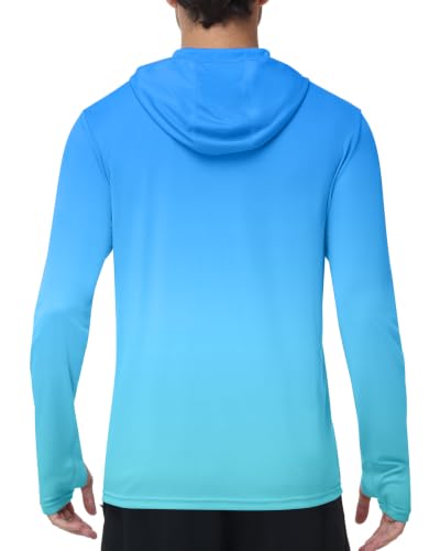 Image of Roadbox Men's UPF 50+ Zip Up Sun Hoodie, UV Protection Lightweight Jacket