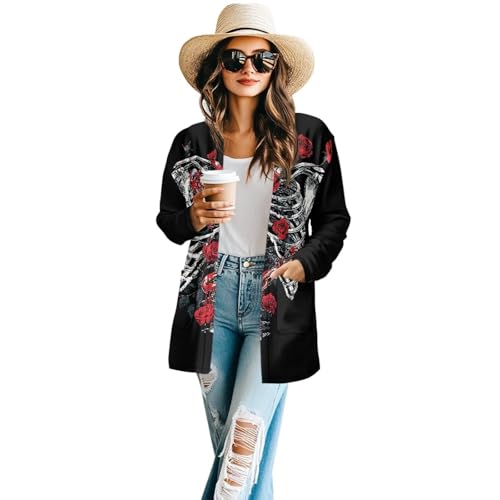 Image of Cardigan for Women Long Sweater Open Front Sweaters Fashion Lightweight Cardigans with Pockets