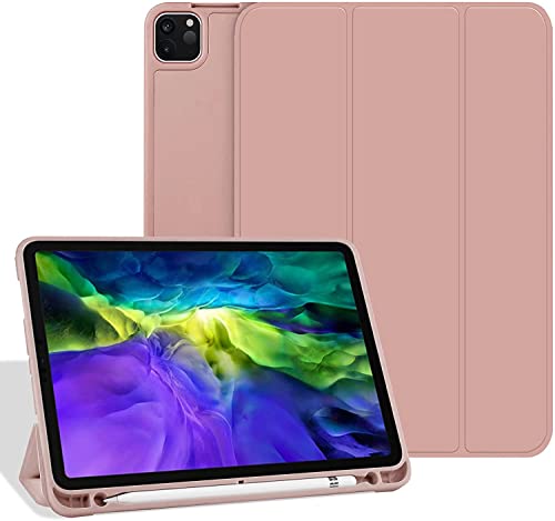 Protective Case for iPad Pro 11 Inch 2020/2018 with Pencil Holder, Silicone Soft TPU