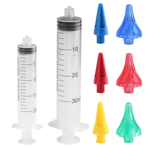 8 Pcs Ear Cleaner Syringe Kit, Ear Wax Removal Syringe, Safe Ear Wax Cleaner Tool with 6 Stream Tips for Clarity & Aural Hygiene