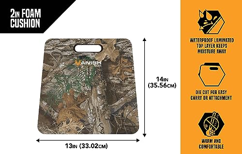 Allen Company Herren Seat Cushion, 13 x 14 x 2 inches Edge Schaumstoff, Realtree EdgeAllen Vanish Camo Foam Sitzkissen, 33 x 35,6 x 5,1 cm