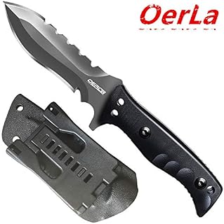 Oerla Tactical OL-0021SD Fixed Blade Knives Outdoor Duty Knife 420HC Stainless Steel Field