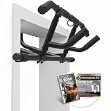 NEOLYMP Premium Klimmzugstange Türrahmen - passt in jede Tür dank verstellbarer Höhe, Tiefe & Breite - Reckstange mit 150 kg Tragkraft - Pull-up Bar ohne Schrauben, einfach in Türrahmen einhängen