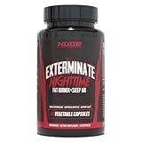 Exterminate Night Time Fat Burner & Sleep Support - Boost Metabolism, Reduce Cravings & Burn More Calories - 10 Proven Ingredients Forskolin, 5-HTP, Saffron, Paradoxine & Melatonin (100% Stim Free)