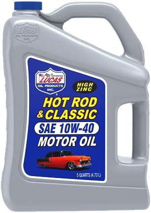 Lucas Oil LUC10683 10W-40 Petroleum Oil - 5 Quart Jug