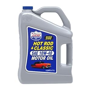 Lucas Oil 10683 Hot Rod & Classic Car SAE 10W-40 Motor Oil – 5 Quart
