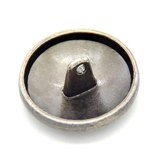 Wixine 10Pcs 23Mm Flower Metal Silver Shank Sewing Buttons Diy Sewing Jacket Coat #TOP3