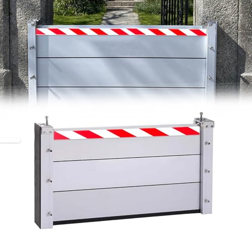 Barrera antiinundación, Barreras antiinundación para garaje, Barrera antiinundación de aleación de aluminio en puertas, Eliminación de la barrera antiinundación de la ventana del sótano(80 * 40cm)