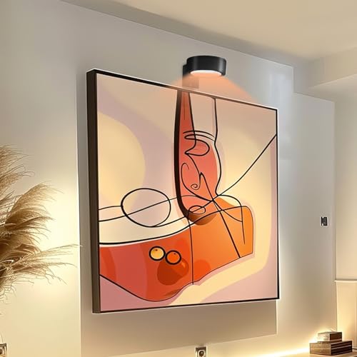 Luz de pared inalámbrica con control remoto y brillo ajustable para arte 3