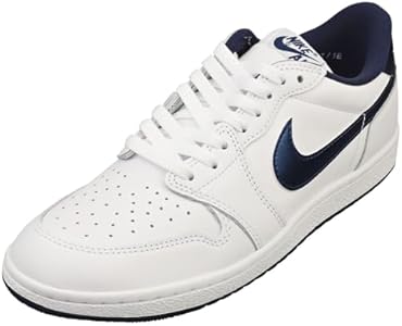 Tênis masculino Air Jordan 1 Low 85, Branco/Azul-marinho, 42 BR